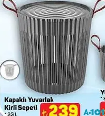 KAPALI YUVARLAK KİRLİ SEPETİ 33 L fiyat ve kampanya bilgisi
